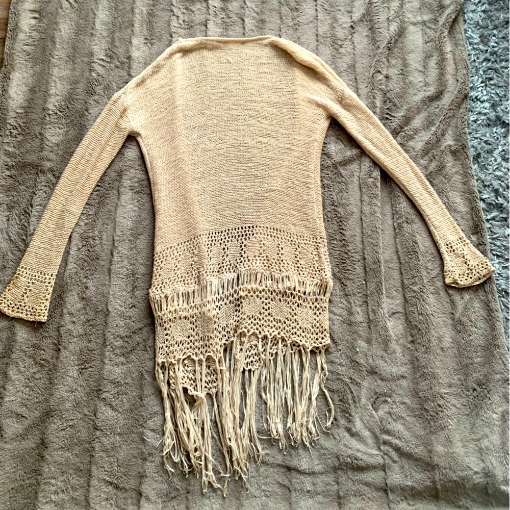 Knit Tassel Cardigan